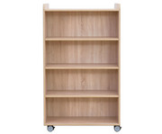 Flexeo® Bücherwagen beidseitig je 3 Fachböden 3