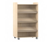 Flexeo® Bücherwagen beidseitig je 3 Schrägablagen 1