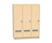 Flexeo® Garderobenschrank Armadio 3 Türen mit Fachböden Höhe 130 4 cm 1
