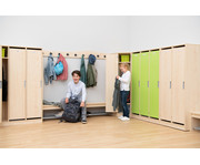 Flexeo® Garderobenschrank Armadio 3 Türen mit Fachböden Höhe 154 8 cm 7