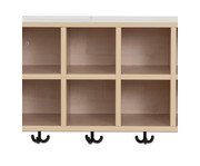 Flexeo® Garderoben Hängeregal Armadio Breite 60 cm Tiefe 35 cm 2