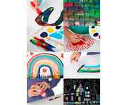Magic Paint Zauberfarbe: 7 Flaschen mit 500 ml 7