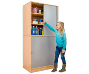 Flexeo® Rollladen Aufsatzschrank 3 Fächer Breite 94 4 cm 2