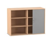 Flexeo® Rollladen Aufsatzschrank 6 Fächer Breite: 126 4 cm 1