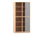 Flexeo® Rollladenschrank 12 Fächer Mittelwand 2 Türen Breite 94 4 cm 1