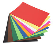 Tonkarton 220 g/m² 50 x 70 cm 100 Bogen 10 Farben 2