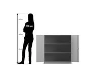 Flexeo® Unterschrank 3 Fächer Breite 94 4 cm 2