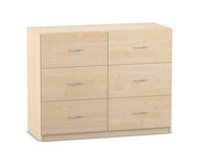 Flexeo® Schrank 6 grosse Schubladen Breite 126 4 cm 1