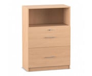 Flexeo® Schrank 2 grosse Schubladen oben 1 Fach = 3 Ordnerhöhen 1