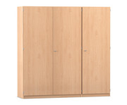 Flexeo® Schrankwand 16 kleine Boxen Garderobenstange 9 Fächer 2