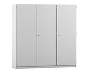 Flexeo® Schrankwand 16 kleine Boxen Garderobenstange 9 Fächer 2
