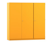 Flexeo® Schrankwand 16 kleine Boxen Garderobenstange 9 Fächer 2