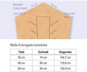 Flexeo® Eckregal Aufsatzelement 2 Fächer 2