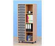 Flexeo® Klassenregal Füssen 14 Boxen 3 Böden 5