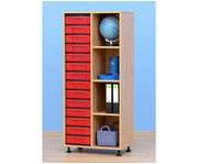 Flexeo® Klassenregal Füssen 14 Boxen 3 Böden 1