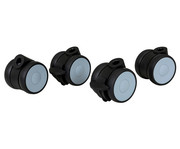 Flexeo® Satz mit 4 Rollen auf Metallplatte inkl Schrauben 2
