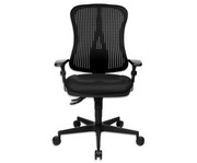 Bürostuhl Point mit Netz Rückenlehne und Armlehnen 6