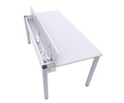 EDV Tisch mit Kabelkanal Rundrohr Tischbeine BxT: 120x80 cm 7