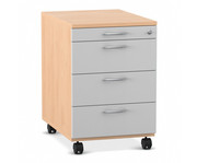 Flexeo® Schreibtisch Container mit 4 Schubladen 1