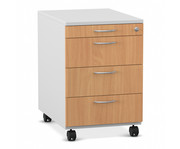 Flexeo® Schreibtisch Container mit 4 Schubladen 1