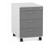 Flexeo® Schreibtisch Container mit 4 Schubladen 1
