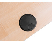 Flexeo® Schreibtisch (Breite 200 cm) mit Anbau und Viertelkreis 5