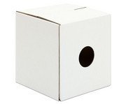 Trommelkiste aus Karton weiss 30x30x33 cm 2
