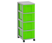 Flexeo® Rollcontainer 4 grosse Boxen 3