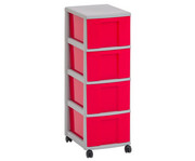 Flexeo® Rollcontainer 4 grosse Boxen 4