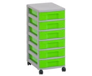 Flexeo® Rollcontainer 6 kleine Boxen 4