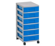 Flexeo® Rollcontainer 6 kleine Boxen 6