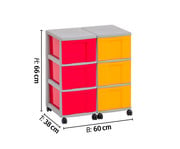 Flexeo® Container System 2 Reihen 6 grosse Boxen 3