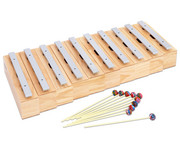 Betzold Musik 10 Bass Klangbausteine und 10 Schlägeln Leichtmetall 2