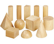 Betzold Geometriekörper aus Holz 12 Stück 2