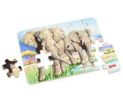goki Minipuzzle Wilde Tiere 36 Stück sortiert 3