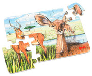 goki Minipuzzle Wilde Tiere 36 Stück sortiert 4