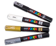 POSCA Set mit extrafeiner Rundspitze 4er Set 3