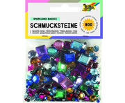 800 Deko Steine in versch Farben und Formen 1