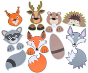 Bunte Tiermasken 7 Stück 1