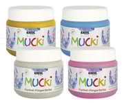 MUCKI Funkel Fingerfarbe 4er Set 1