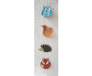 Prickelmobiles Waldtiere 10 Stück 6