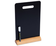 Tisch Kreidetafel DIN A4 mit Griff und Holzstandfuss inkl Kreidemarker 1
