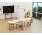 Betzold Trennwand Tafel Whiteboard mit 2 Stativen 3