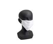 Weisse Textilmasken 2 Stück 3 lagig 1