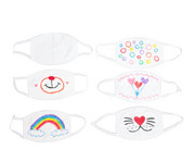 Weisse Textilmasken 2 Stück 3 lagig 3