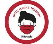 Betzold Aufkleber Bitte Maske tragen 10 Stück 1