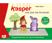 Kasper und das lila Krokodil Spielfiguren für die Erzählschiene 1