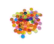 Zehner Sortierrahmen transparent mit bunten Chips 6