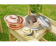 Metallic Sieb Töpfe 3er Set 1