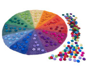Betzold Regenbogen Filzmatte mit Funkelsteinen 241 tlg 1